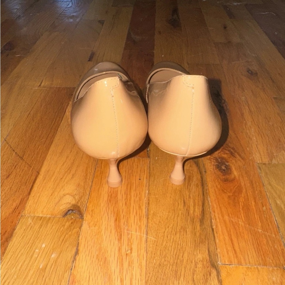 Larroude Michelle Lo Classic Tan Nude Neutral Pumps Heels 7.5 New - Picture 7 of 8